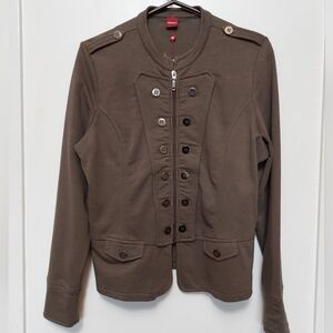 Olsen Stylish Olive Utility Jacket Size 12 New With Tags